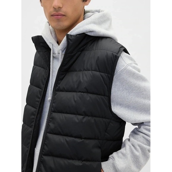 GAP Other - NWT Gap ColdControl Relaxed Puffer Vest Black Men's Size XL Ripstop Waterproof